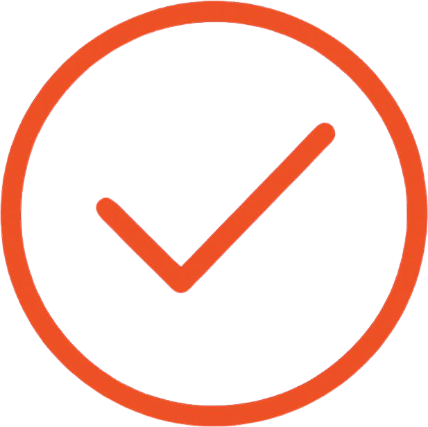 Checkmark inside circle icon